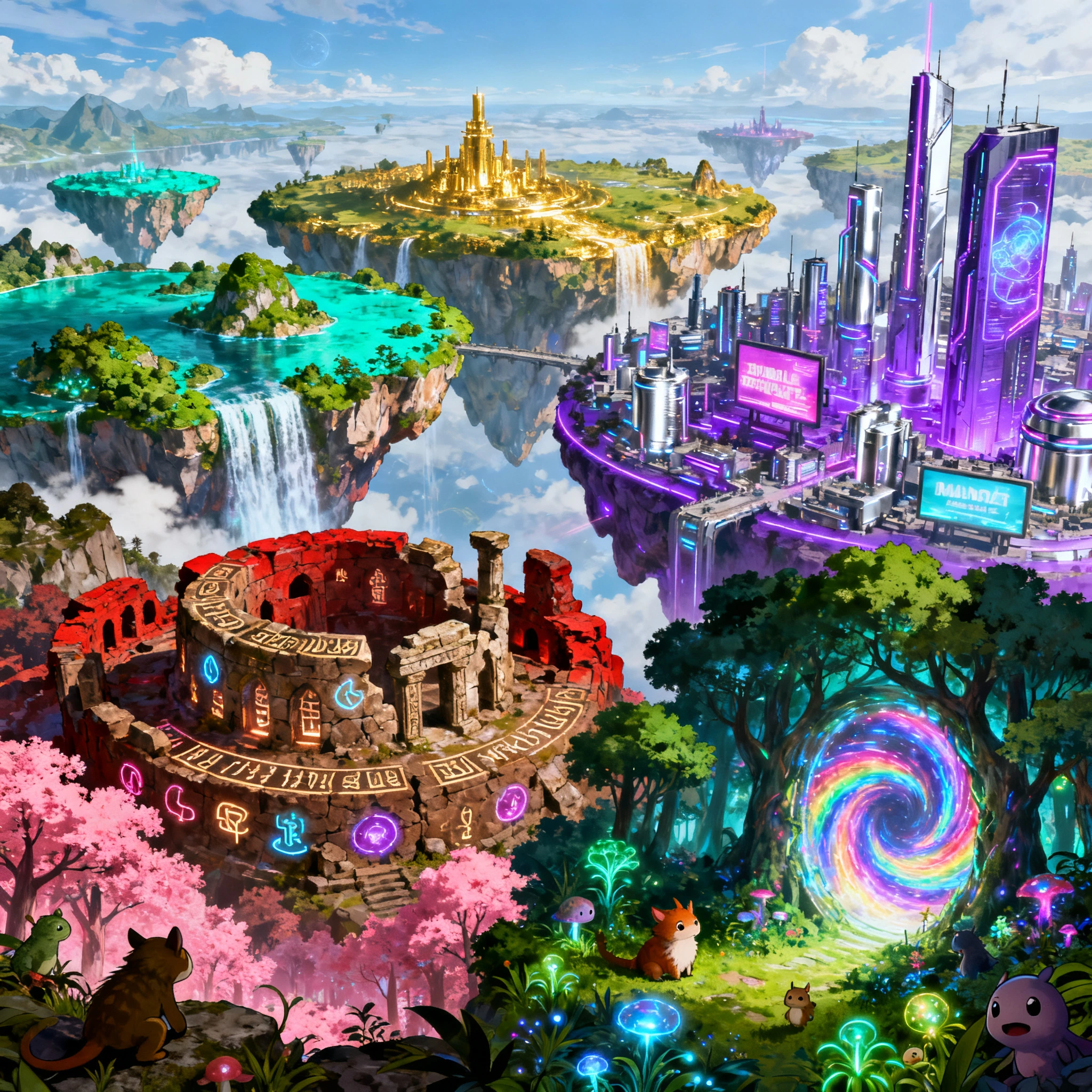 World exploration in Isekaigen text RPG